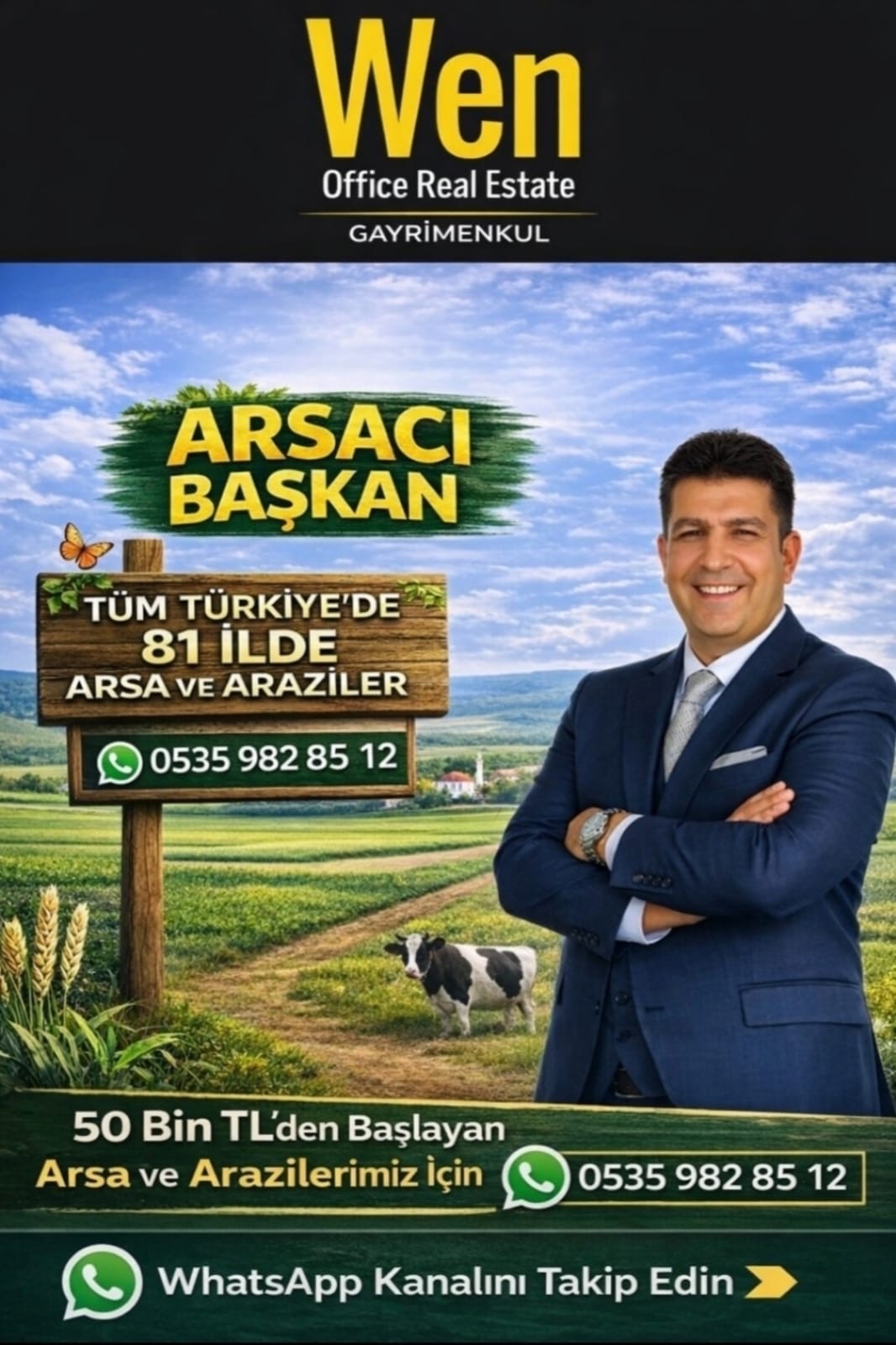 Yatırımlık Arazi Fırsatları - WhatsApp Kanalı